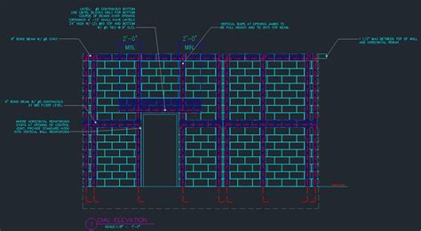 CMU Wall Details -Exterior Finish- CAD Files, Plans and Details