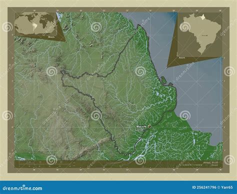 Amapa, Brazil. Wiki. Labelled Points of Cities Stock Illustration - Illustration of earth ...