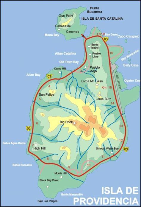 Providencia Colombia Map