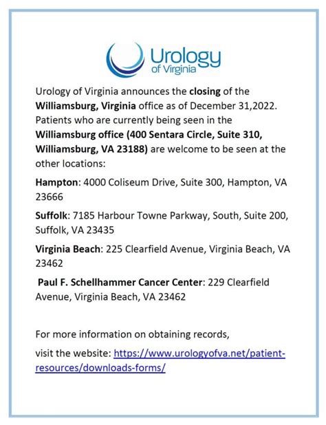 Urology of Virginia - Innovators in comprehensive urological care