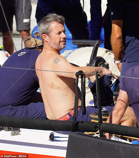 Crown Prince Frederik of Denmark jetted off to take part in a 'sailing competition in St Tropez ...