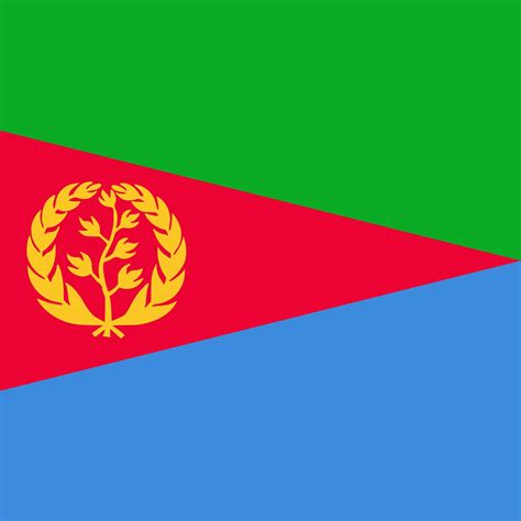 Eritrea flag, official colors. Vector illustration. 9392389 Vector Art at Vecteezy