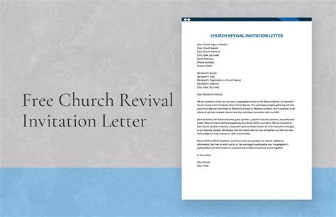 Church Anniversary Invitation Letter in Word, Google Docs - Download ...