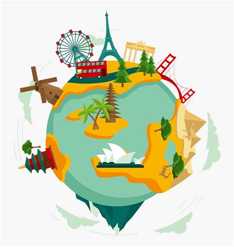 Travel Earth Culture Clip Art - Travel The World Clipart , Free ...