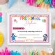 End of year preschool certificates | Text-Editable certificates | Autofill text