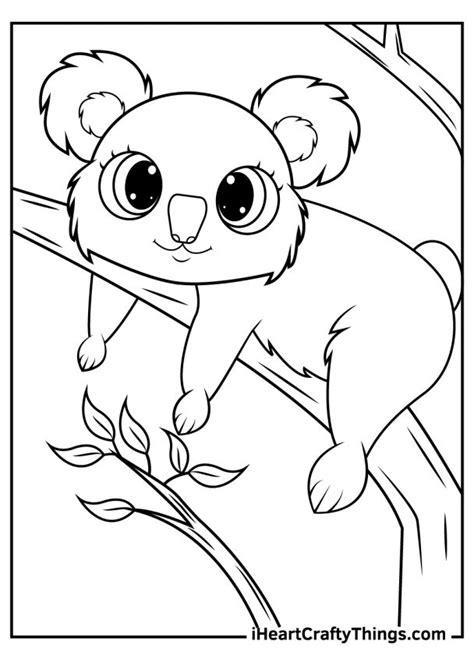 Koala Printable Coloring Pages - Printable Word Searches