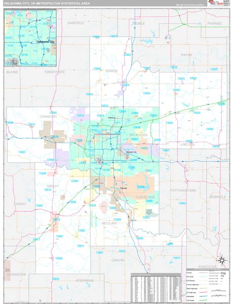 Oklahoma City Metro Area, OK Maps