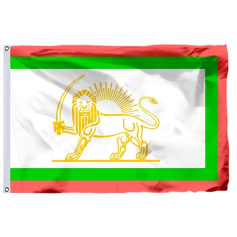 Iran Persia 1906 Flag 90x150cm 3x5ft 100d Polyester Double Stitched High Quality Banner Free ...