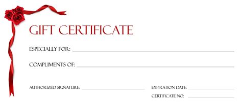 Printable Gift Certificates Templates Free