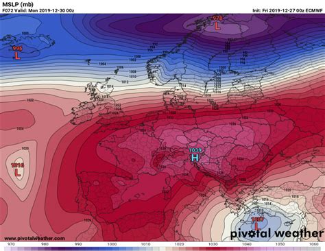 A powerful high-pressure system dominates Europe until the New Year - brings stable weather ...