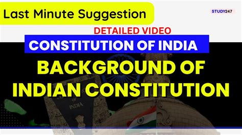 Background of Indian Constitution | Detailed Video | Constitution of ...