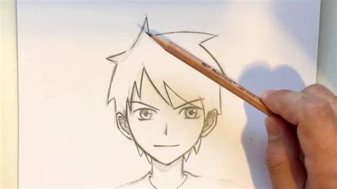 How to Draw Anime Boy Hair [Slow Narrated Tutorial] [No Timelapse] - YouTube