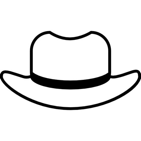 Contorno de sombrero con forro negro - Iconos gratis de moda