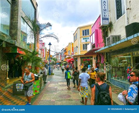 Bridgetown, Barbados - May 11, 2016: the Streets at Downtown of ...