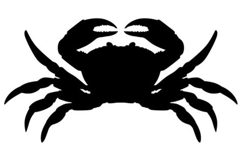 Crab Silhouette Graphic by iDrawSilhouettes · Creative Fabrica