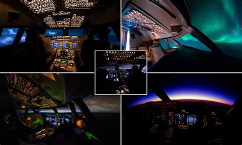 Pilot captures Boeing 747 cockpit in stunning photo series | Daily Mail ...