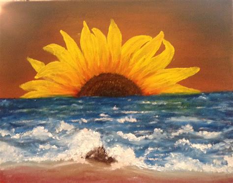 Sunflower Sunset Painting by Dora Ybarra - Pixels