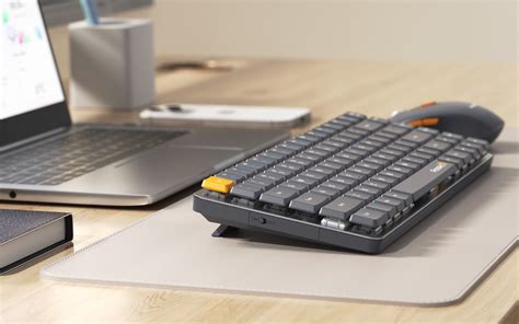 ProtoArc® MECH KM201 Compact Wireless Mechanical Keyboard Mouse Combo