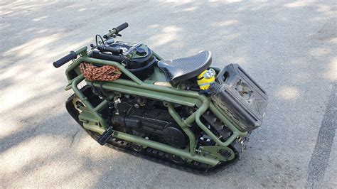 the HAMYAK ATV is an all-terrain, mono-tracked motorcycle