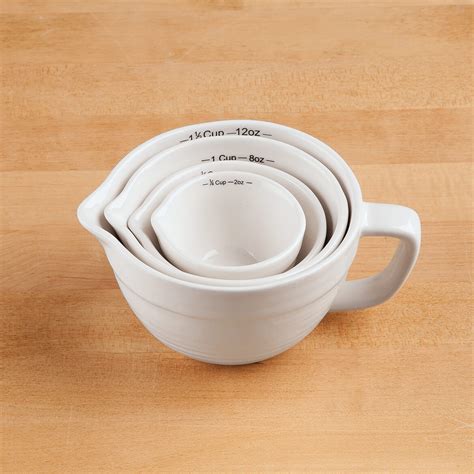 4-Pc. Ceramic Measuring Cup Set - Measuring Cups - Miles Kimball