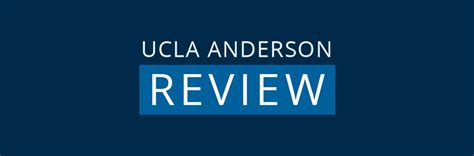 UCLA Anderson School of Management Blog: Finance