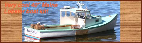 40" Maine Lobster boat model kit! - canoemodelkits