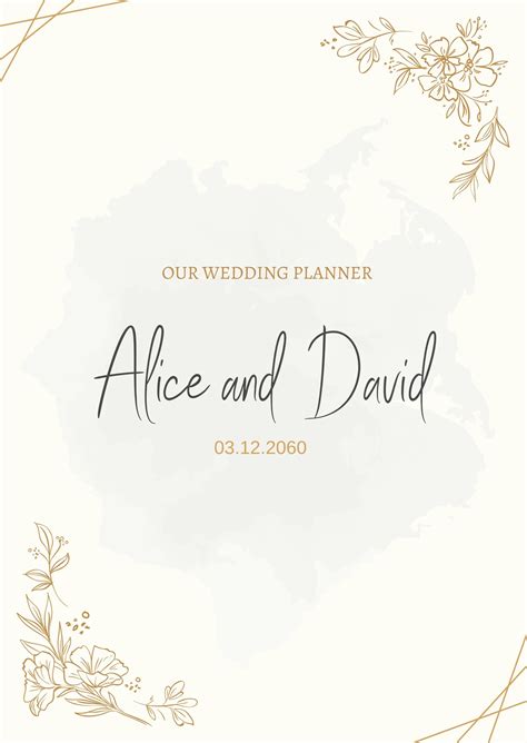 Wedding Planner Cover in PDF, Word - Download | Template.net