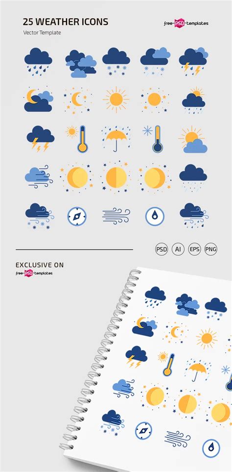 Free Weather Icon Templates – Free PSD Templates