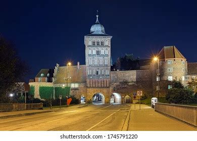 Burgtor Gate Night Lubeck Germany Burgtor Stock Photo 1745791220 ...