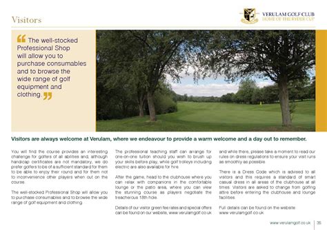 Verulam Golf Club Official Corporate Brochure 2014 - 2015 by Ludis - Issuu