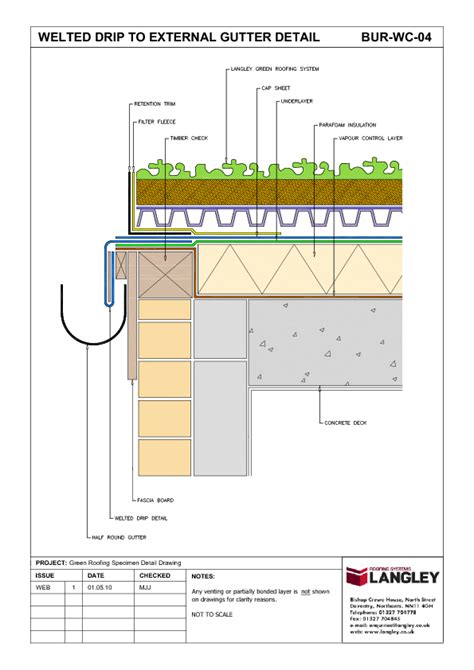 Garden Roof Detail Section - Dream House