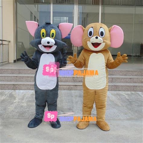 Tom and Jerry Adult Cartoon Mascot Costume