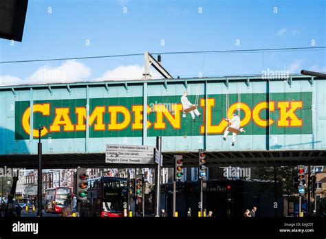 Camden Lock railway bridge - London Stock Photo - Alamy