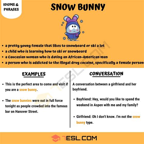 "Snow Bunny" Meaning, Origin and Examples • 7ESL