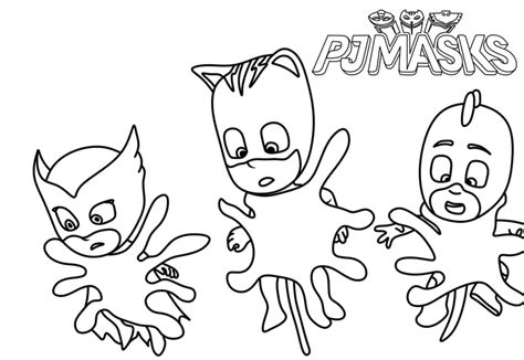 PJ Masks 4 coloring page - Download, Print or Color Online for Free