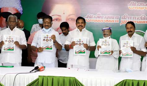 AIADMK seeks to outsmart DMK, unveils super populist manifesto for ...