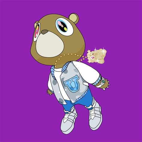 Kanye west Graduation Bear Vector on Behance | Kanye west graduation ...