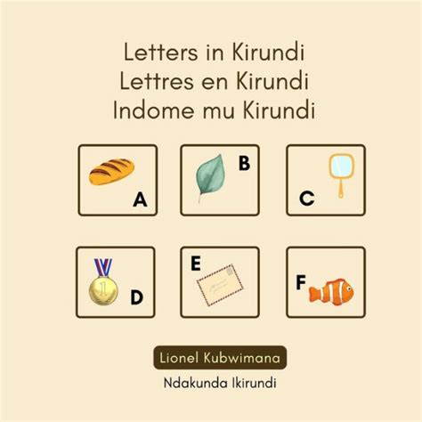 Letters in Kirundi - Lettres en Kirundi - Indome mu Kirundi by Lionel Kubwimana, Paperback ...