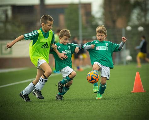 boy, playing, soccer, daytime, child, footballer, shot, use | Piqsels