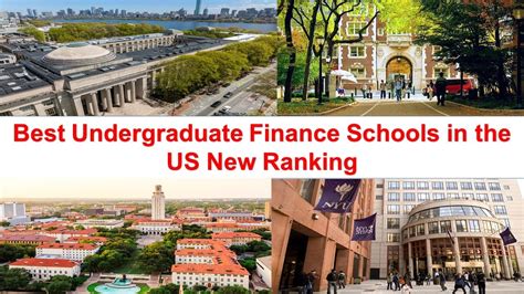 Best Undergraduate Finance Schools in the US New Ranking - YouTube