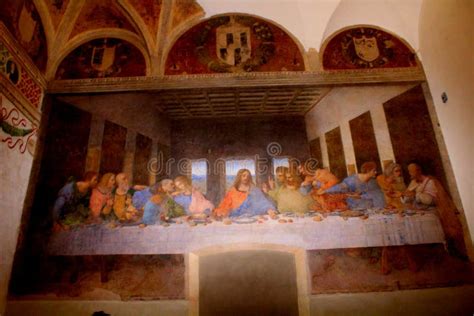 Milan, Italy - November 24, 2017 the Last Supper by Leonardo Da Vinci ...