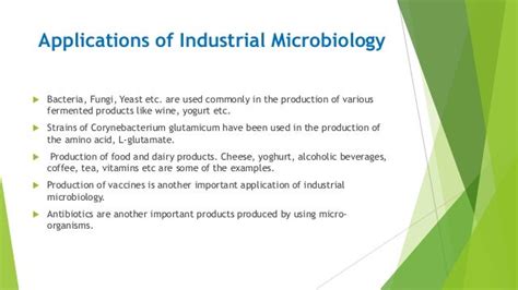 Industrial microbiology