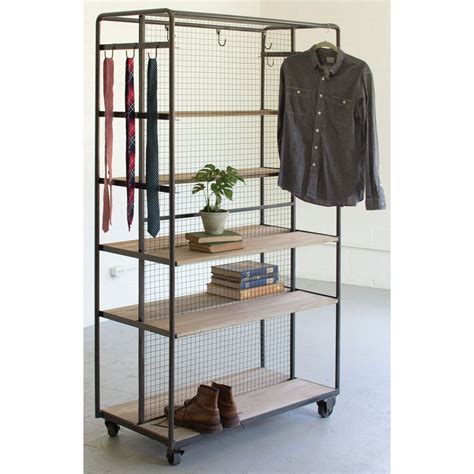 Rolling Closet | No closet solutions, Rolling storage, Wood storage rack