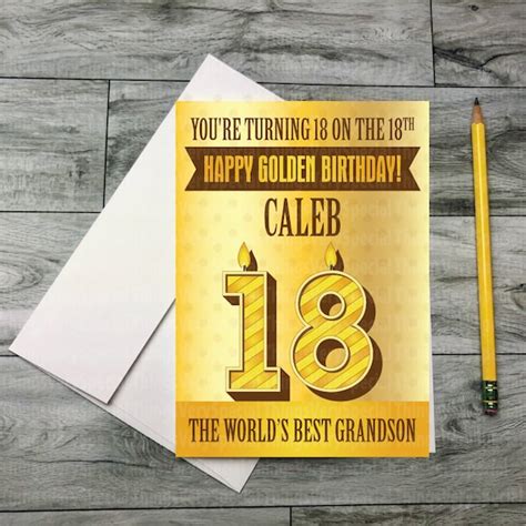 Birthday Cards for 18 Year Old Grandson - Etsy