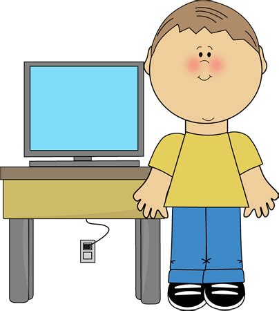 Boy Classroom Computer Technology Expert Clip Art - Boy Classroom ...