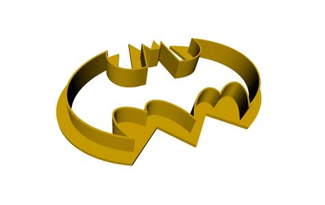 Batman Cookie Cutter 3D Printing Model - Threeding