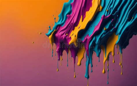 Splatter Paint Rainbow Art stock illustration. Illustration of artistic ...