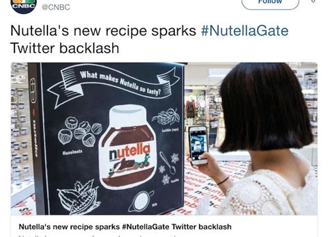 Are you in the know on #NutellaGate? Nutella Fans are Losing It for the Wrong Reason. | elephant ...