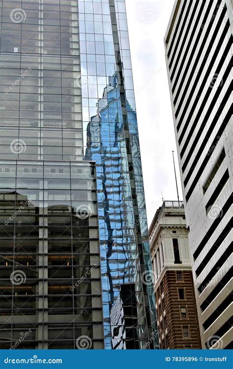 Business District in Philadelphia Stock Photo - Image of center, united: 78395896