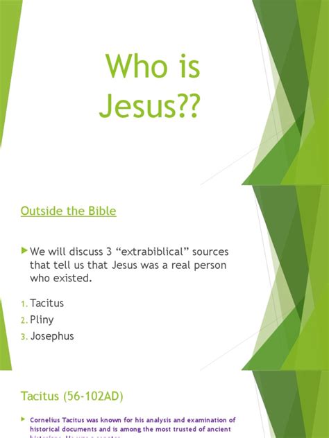 Who Is Jesus | PDF | Tacitus | Josephus